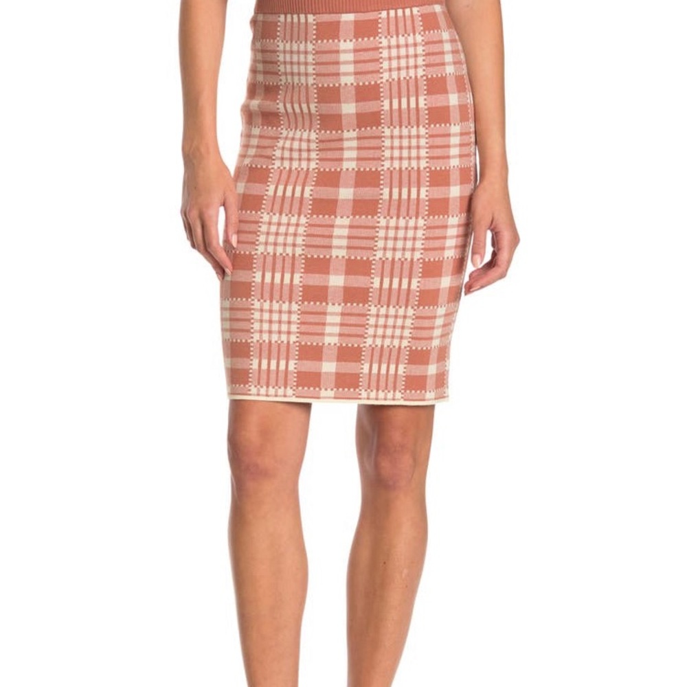 Plaid Sweater Knit Midi Skirt
BCBGENERATION